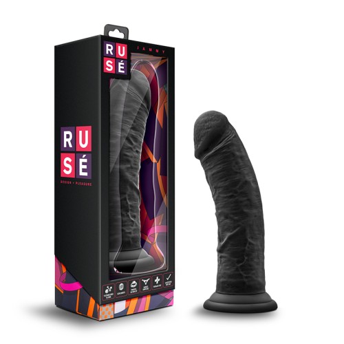 Dildo Realista Ruse Jammy de Silicona 8 in. Negra